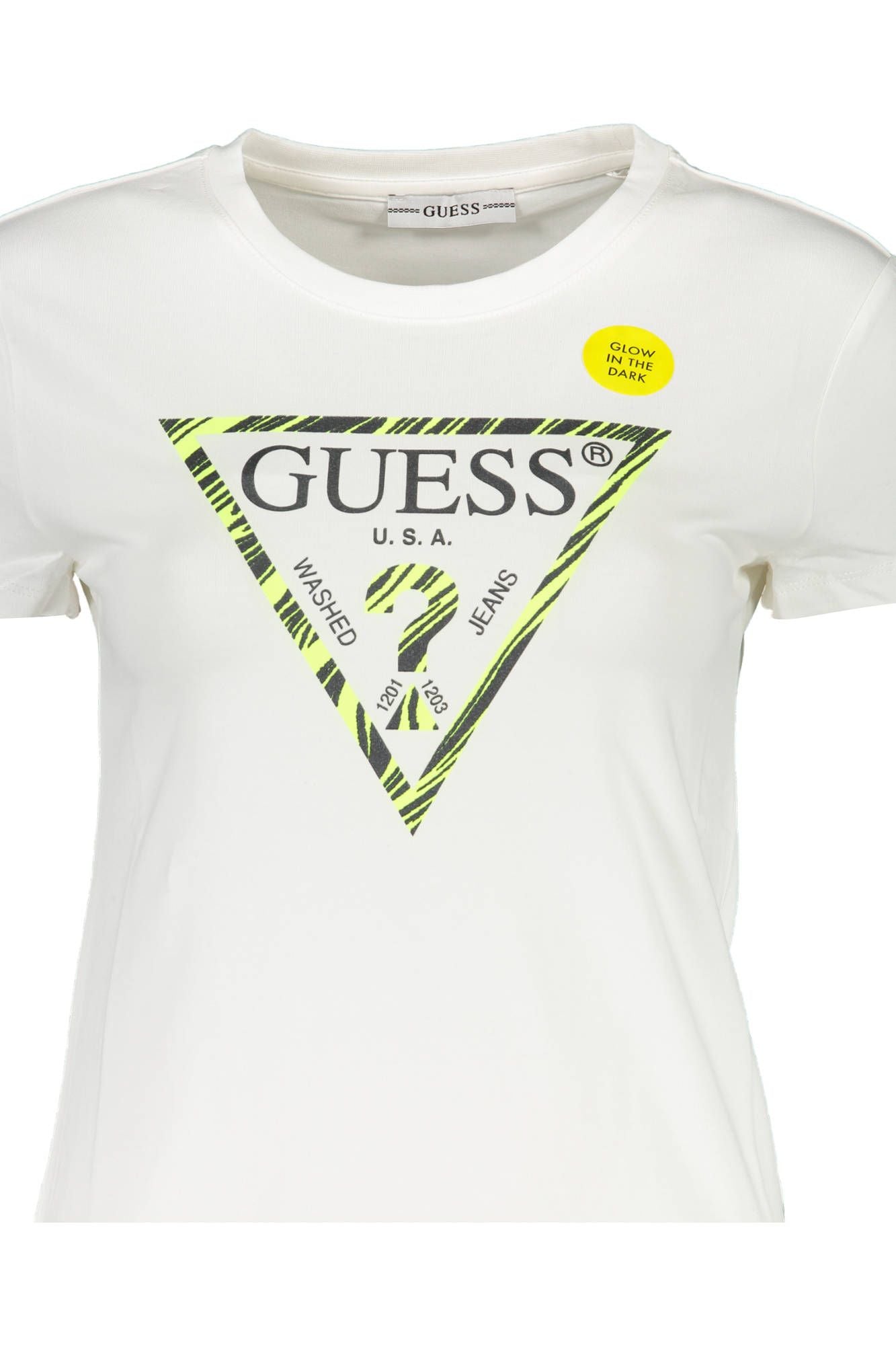 Guess Jeans White Cotton Women T-Shirt