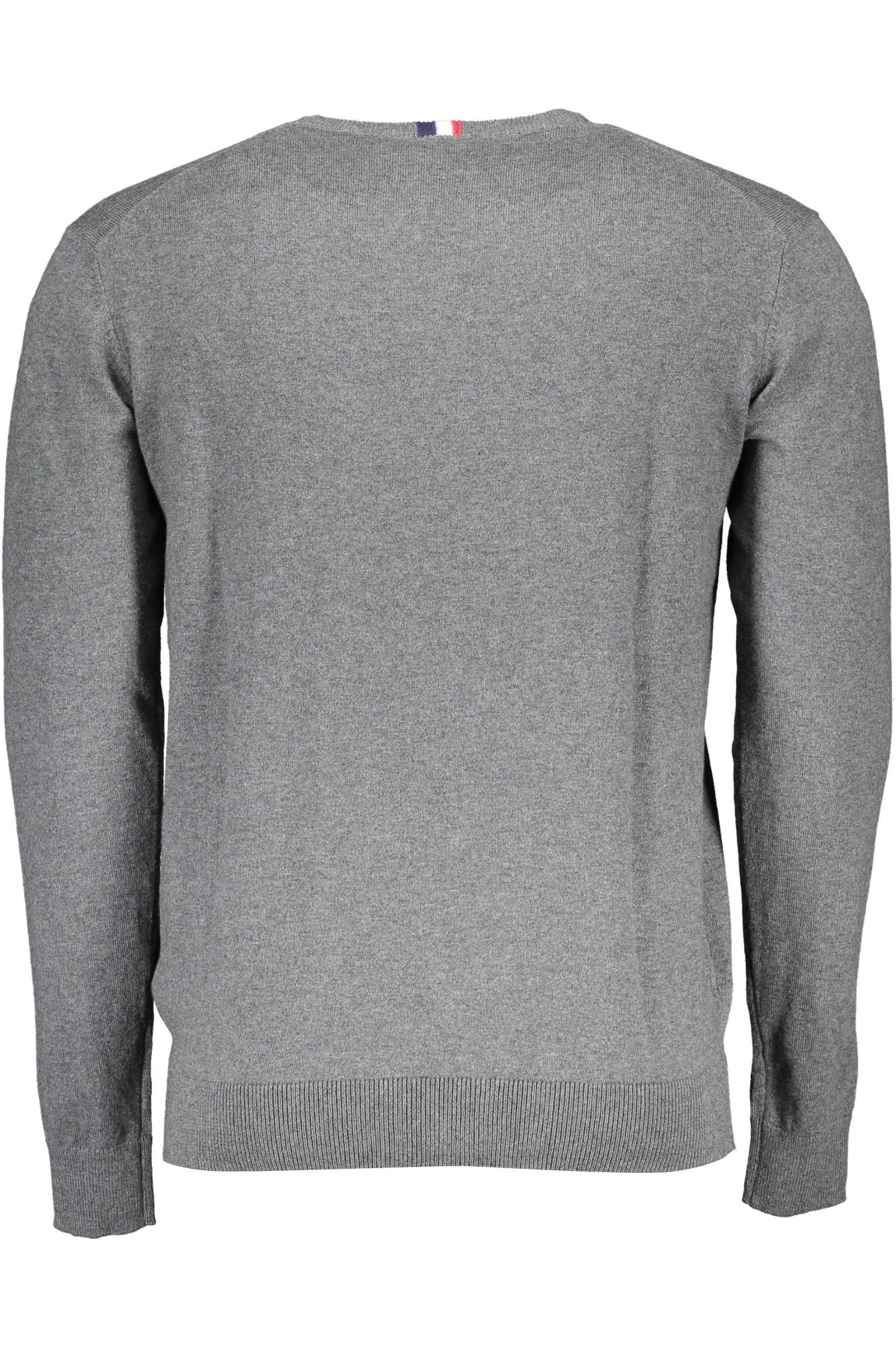 U.S. POLO ASSN. Timeless Gray Cotton Sweater with Classic Logo