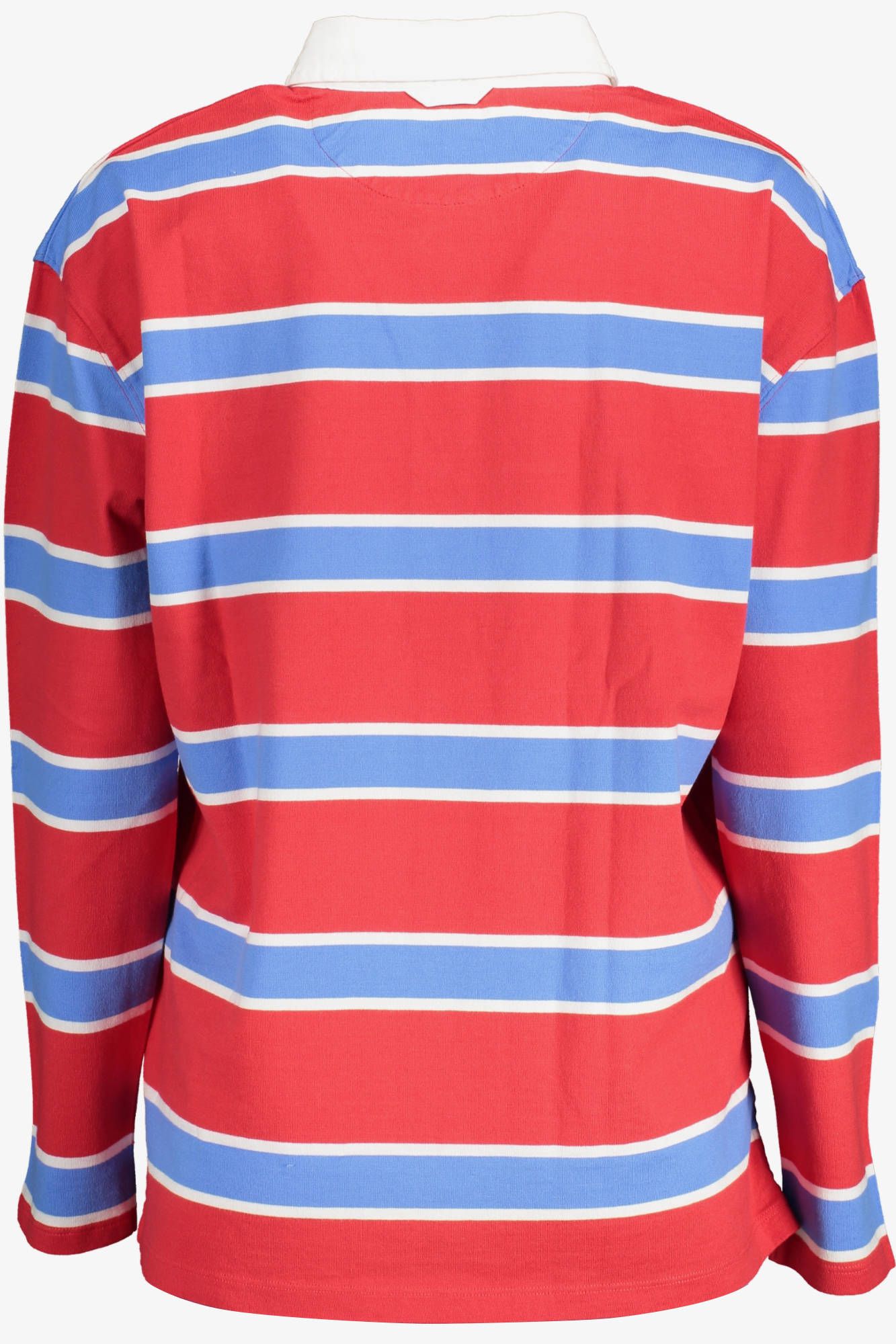 Gant Elegant Long-Sleeved Red Polo with Contrasting Details