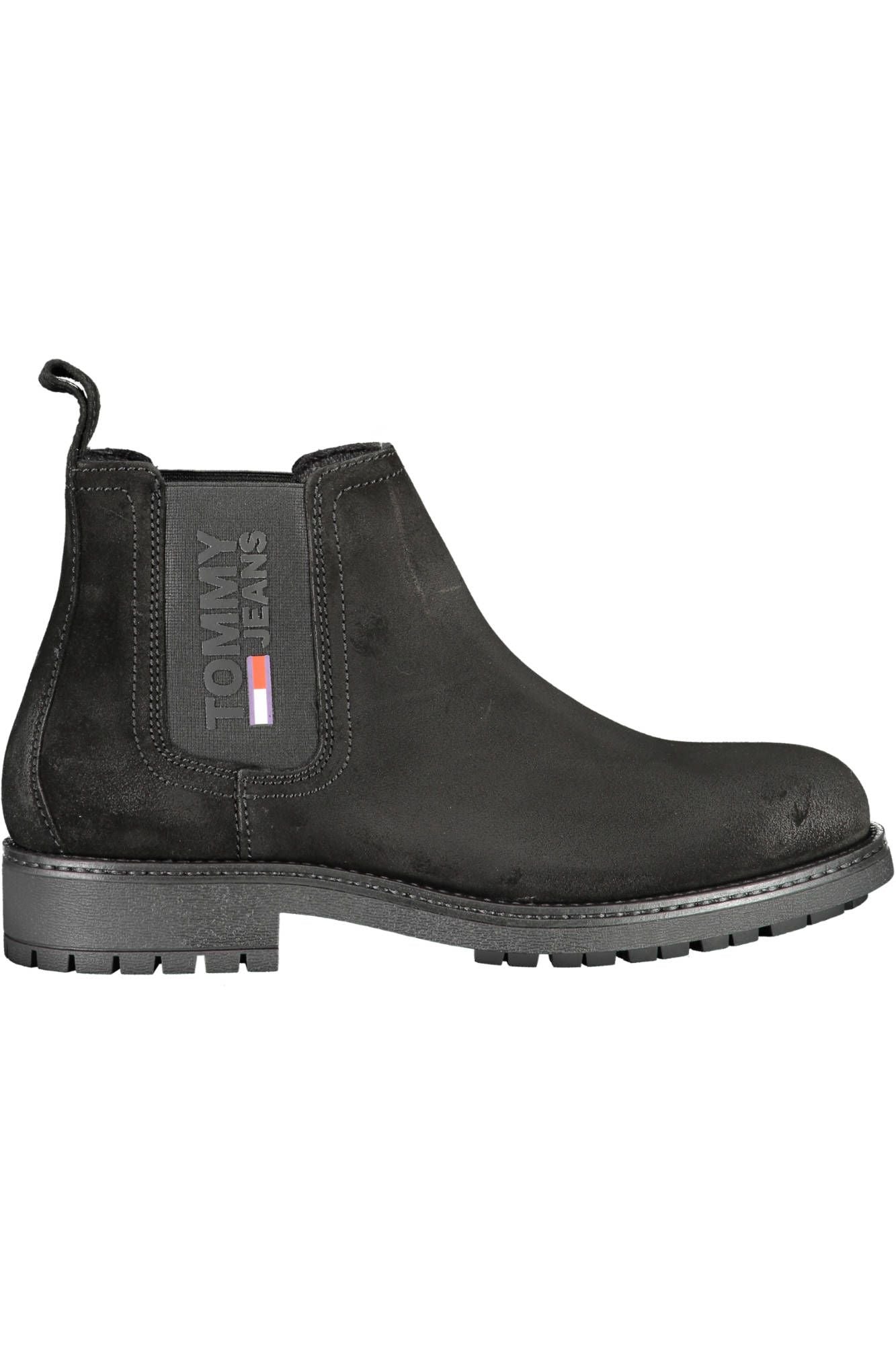 Tommy Hilfiger Black Polyester Men Ankle Boot