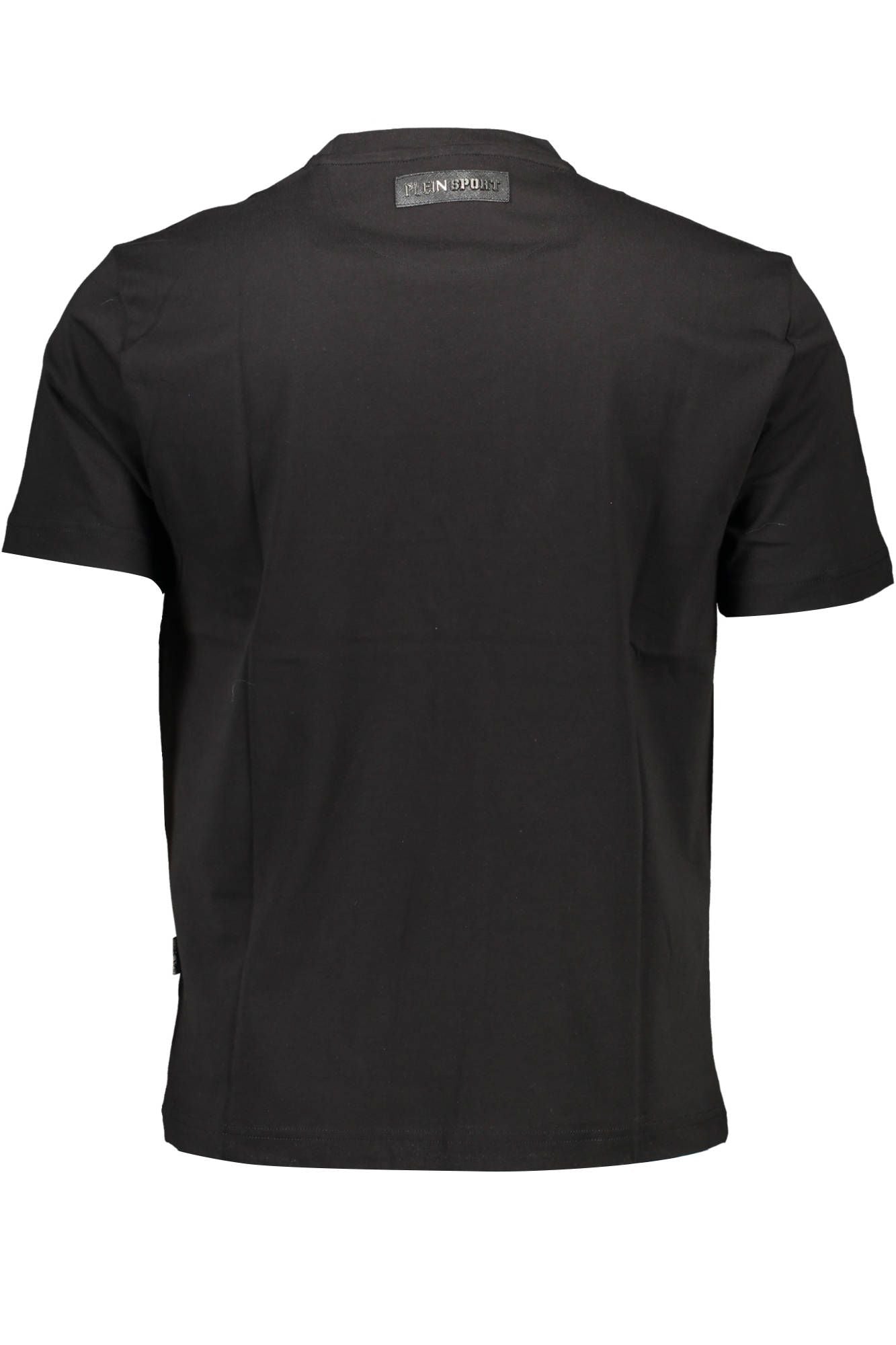 Plein Sport Sleek Cotton Crew Neck Tee with Logo Detail