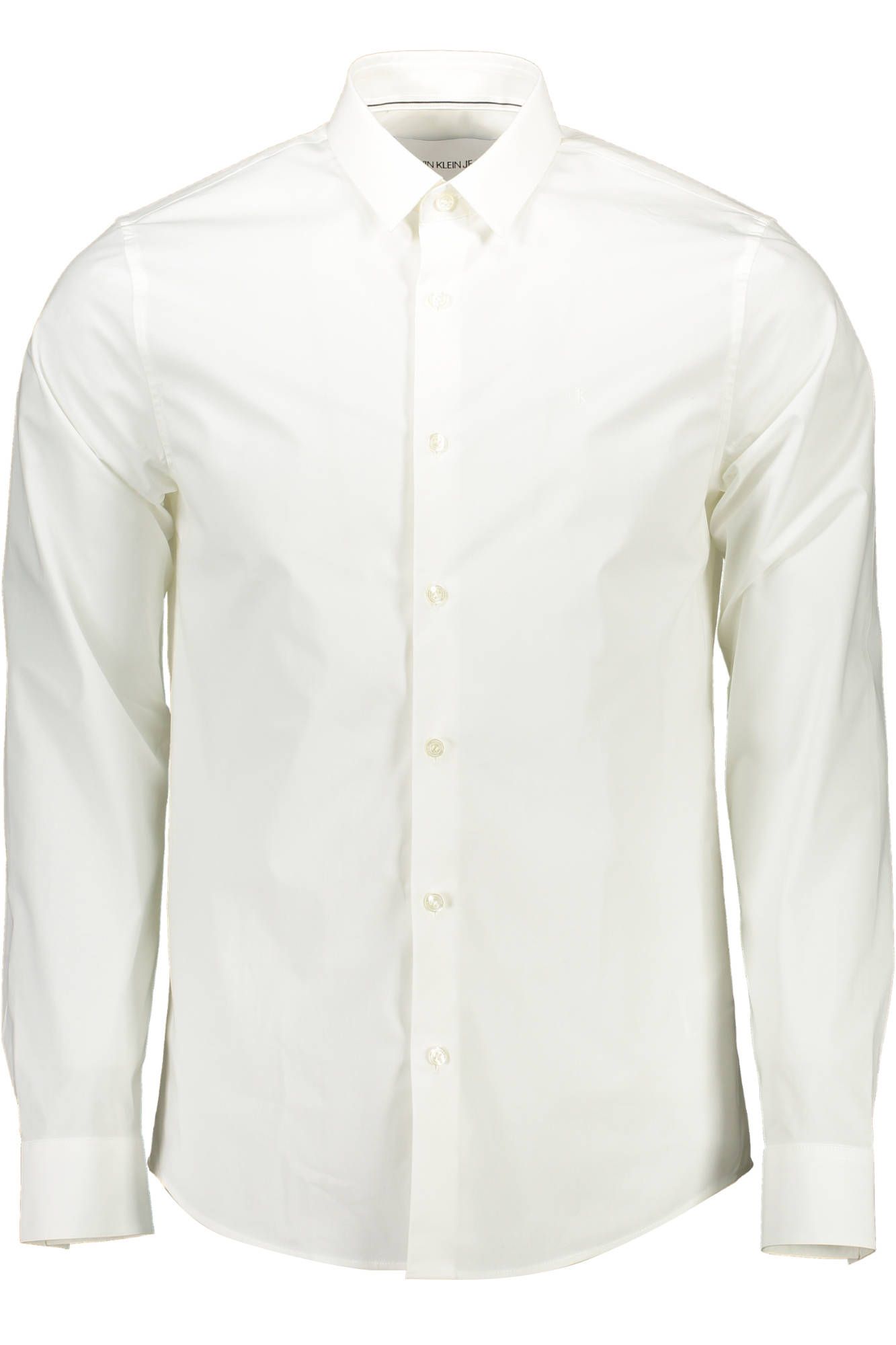 Calvin Klein Elegant White Slim Fit Cotton Shirt