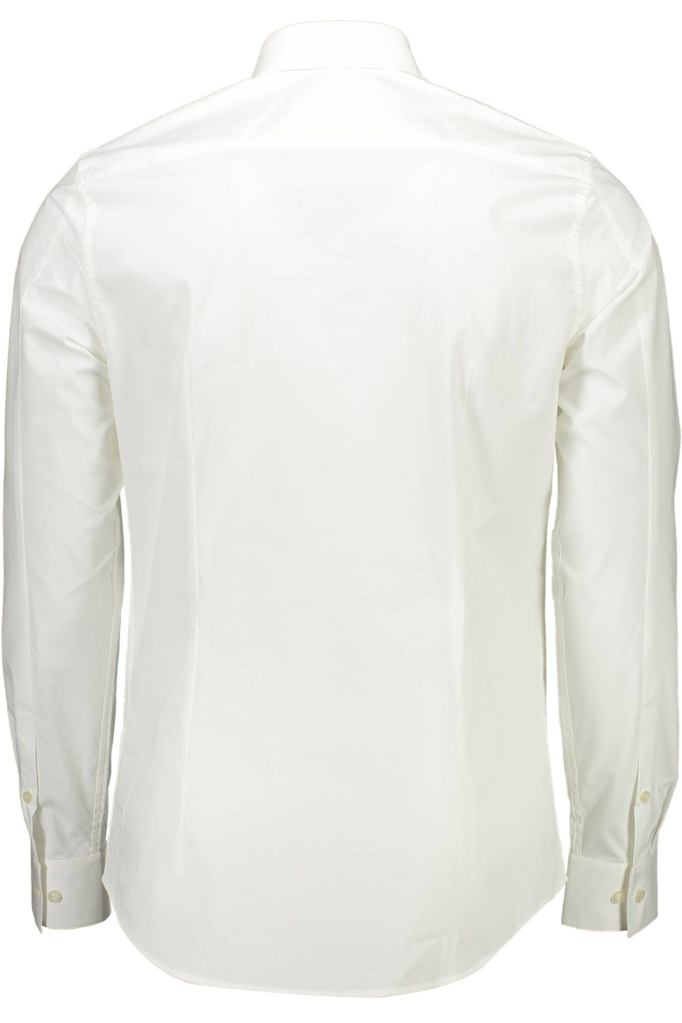 Calvin Klein Elegant White Slim Fit Cotton Shirt