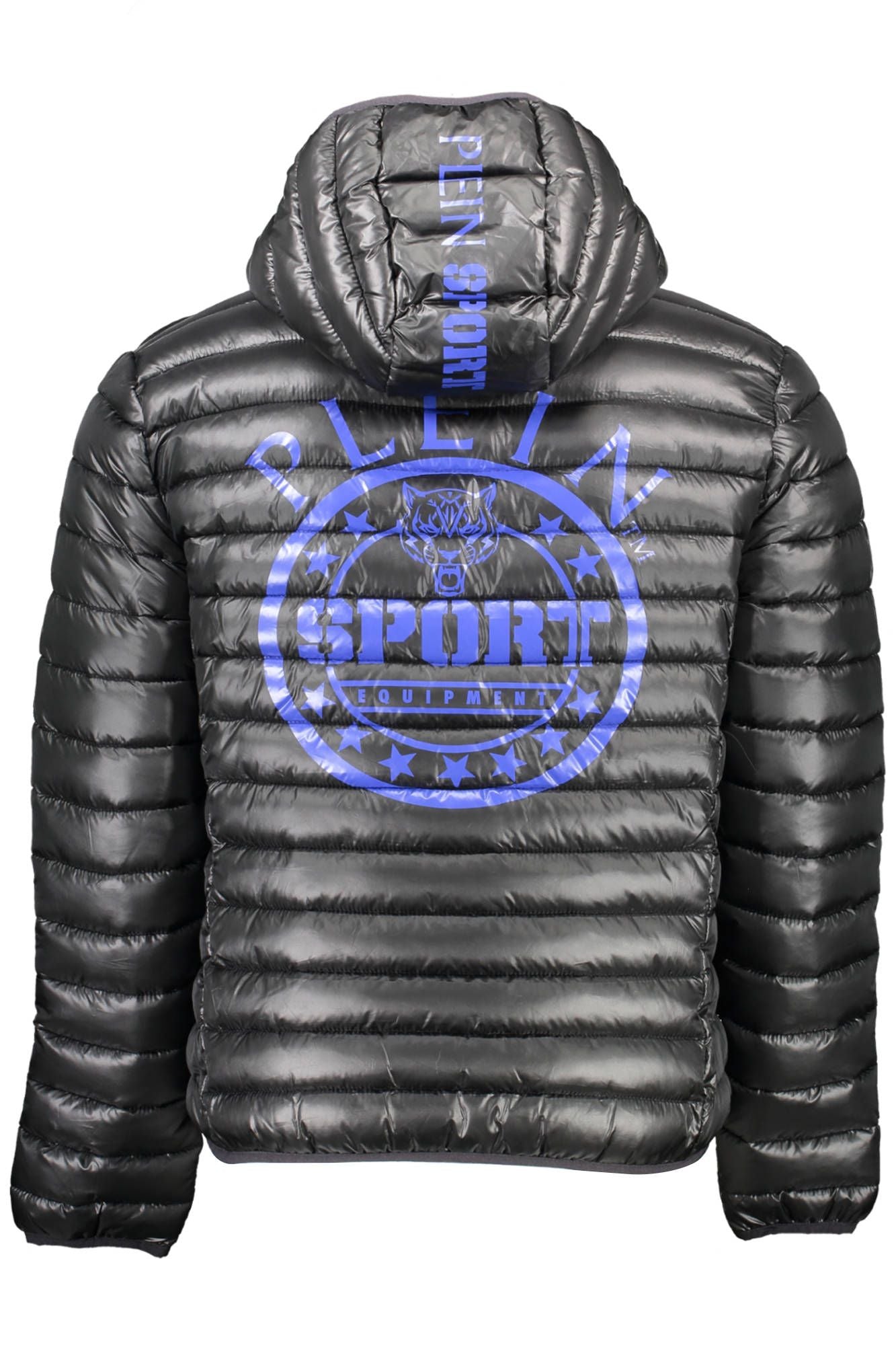 Plein Sport Sleek Hooded Jacket with Signature Details