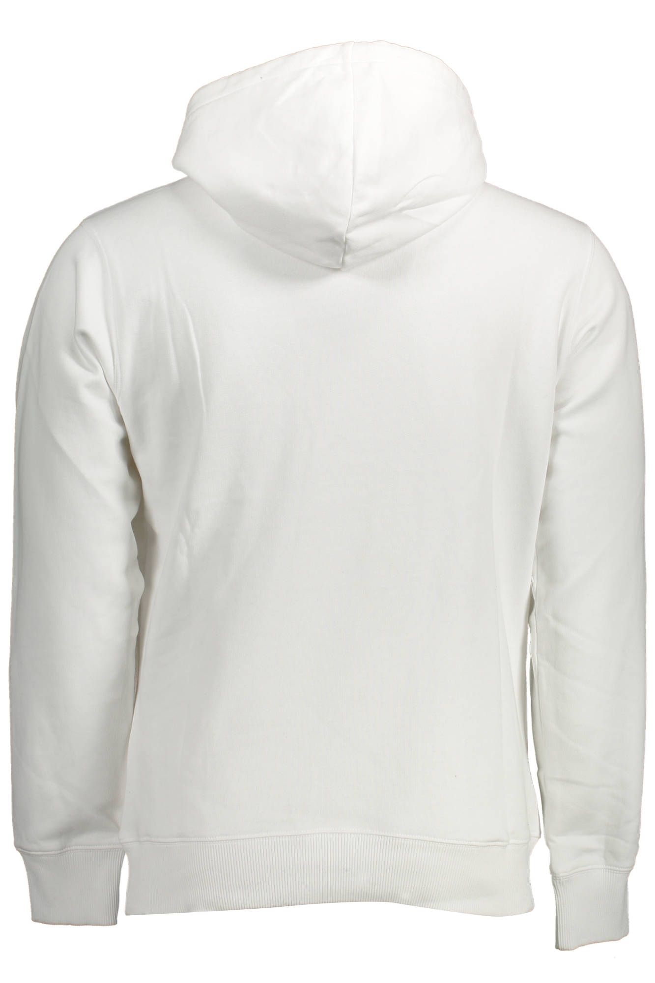 Calvin Klein Elegant White Hooded Organic Sweater