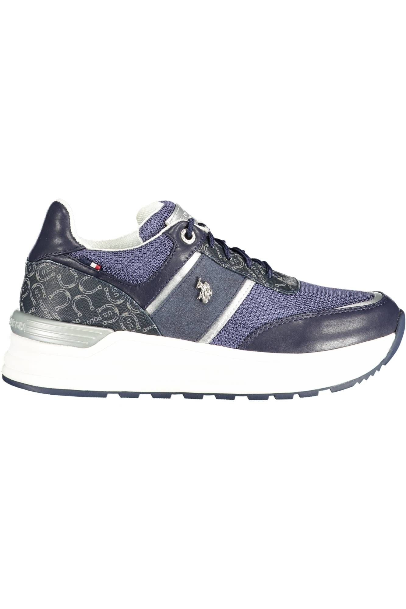 U.S. POLO ASSN. Blue Polyester Women Sneaker