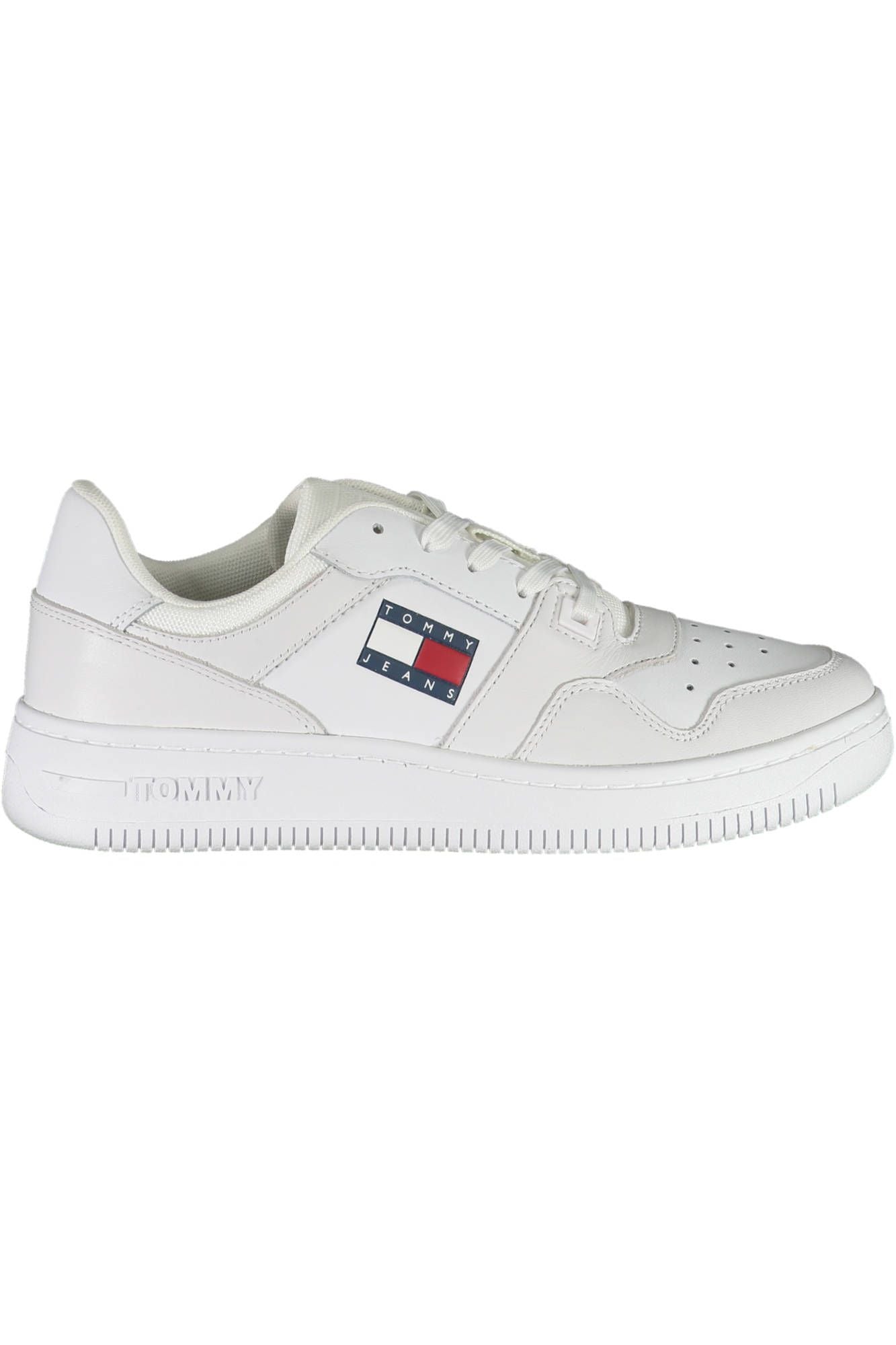 Tommy Hilfiger White Leather Men Sneaker