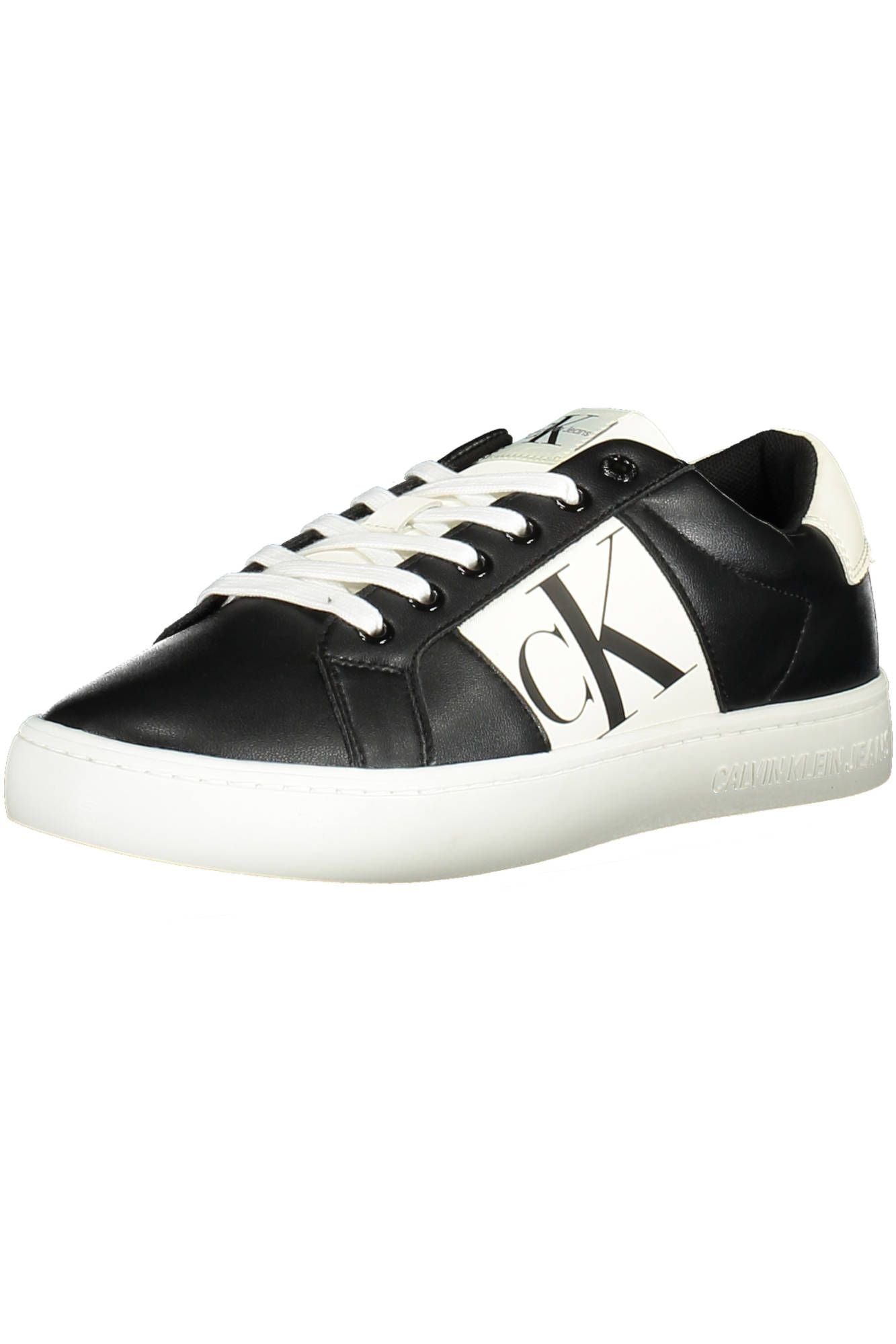 Calvin Klein Black Recycled Leather Men Sneaker