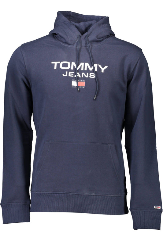 Tommy Hilfiger Organic Cotton Hooded Sweatshirt in Blue