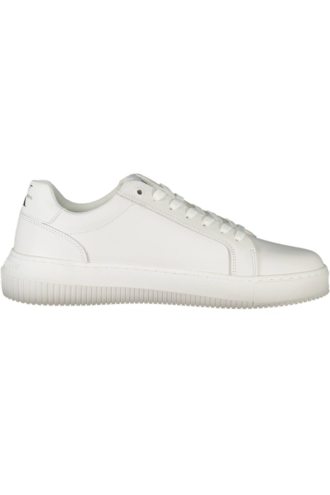 Calvin Klein Sleek Sporty Lace-up Sneakers in White