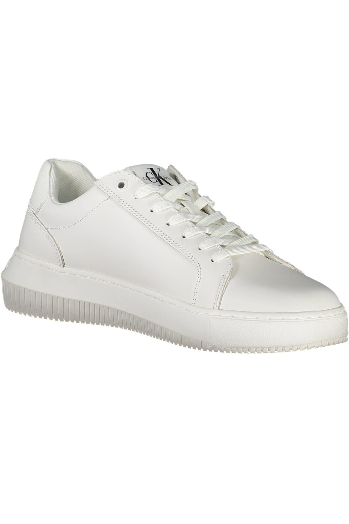 Calvin Klein Sleek Sporty Lace-up Sneakers in White