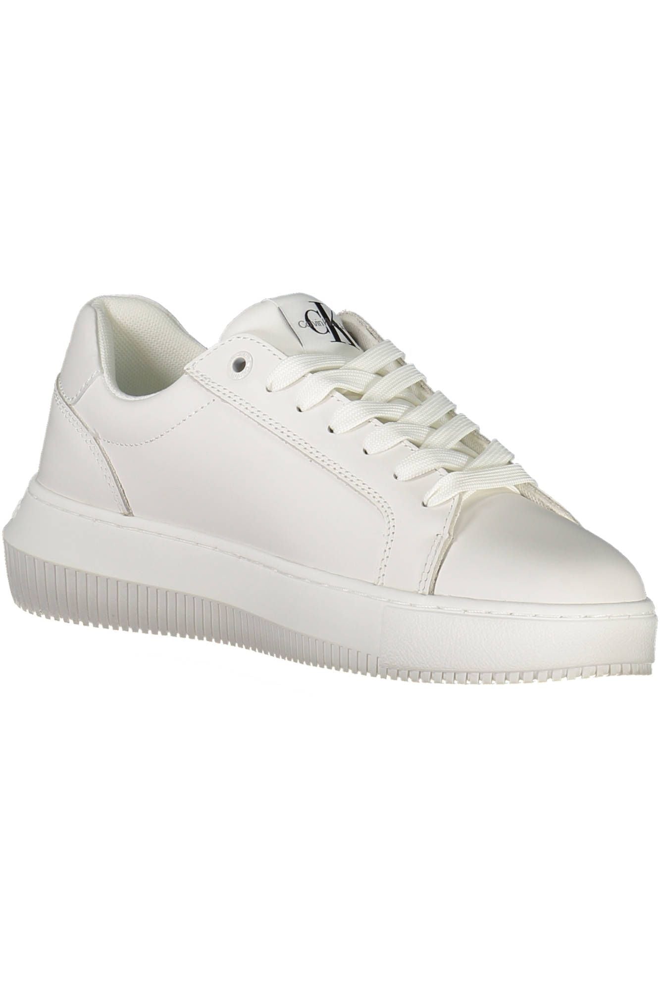 Calvin Klein Eco-Conscious White Sneakers with Logo Detail