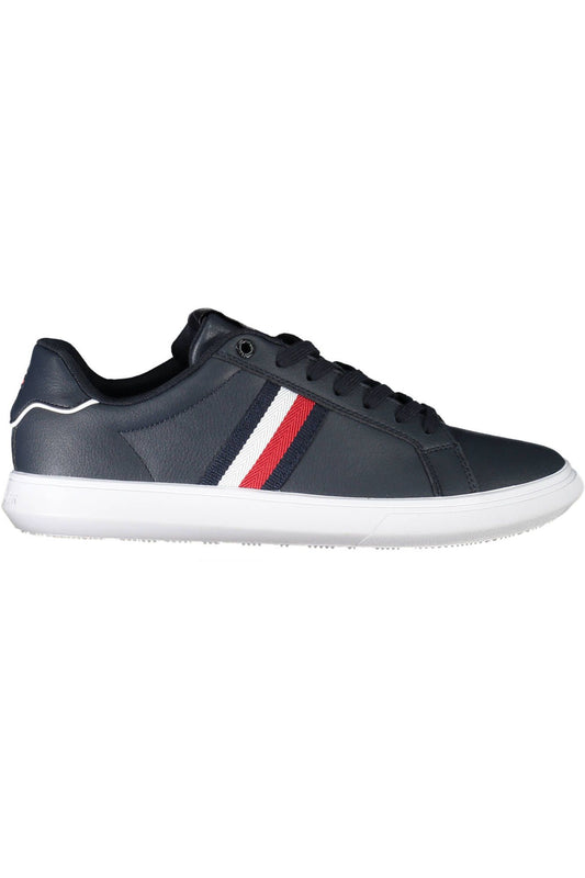 Tommy Hilfiger Sleek Blue Sneakers with Contrast Accents