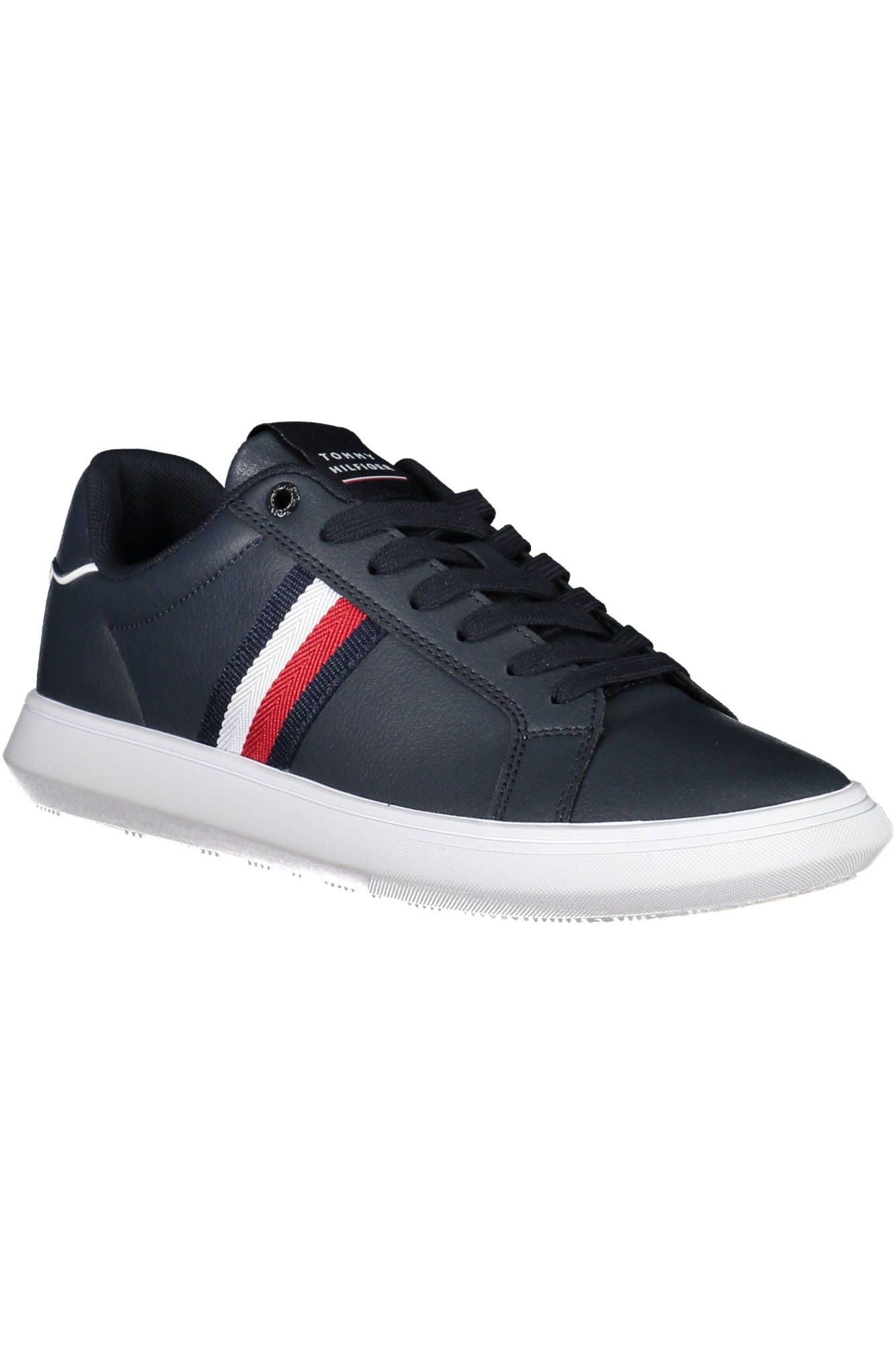 Tommy Hilfiger Sleek Blue Sneakers with Contrast Accents