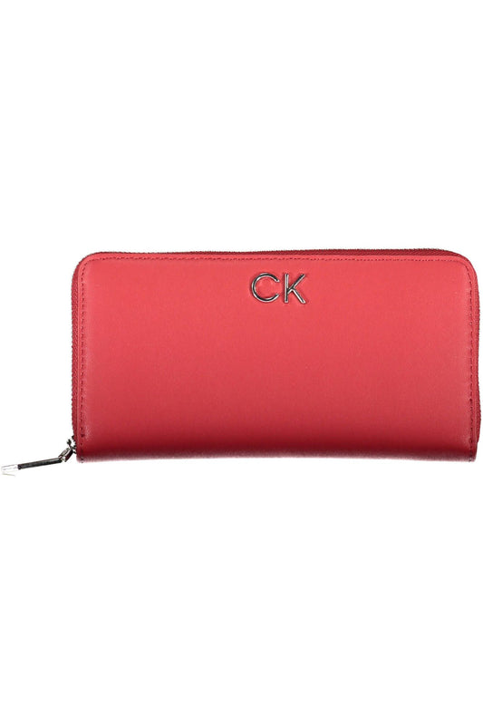 Calvin Klein Red Polyurethane Women Wallet