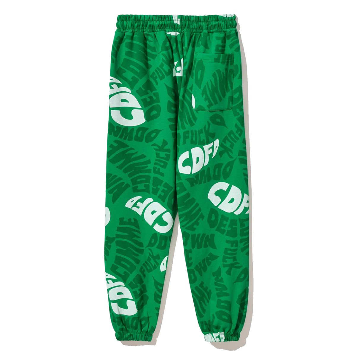 Comme Des Fuckdown Chic Logo Printed Cotton Sweatpants