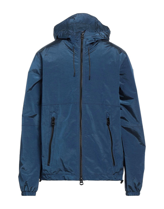 Fred Mello Blue Polyamide Men Jacket