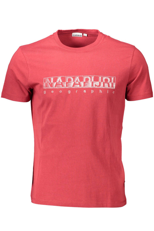 Napapijri Radiant Red Crew Neck Logo Tee