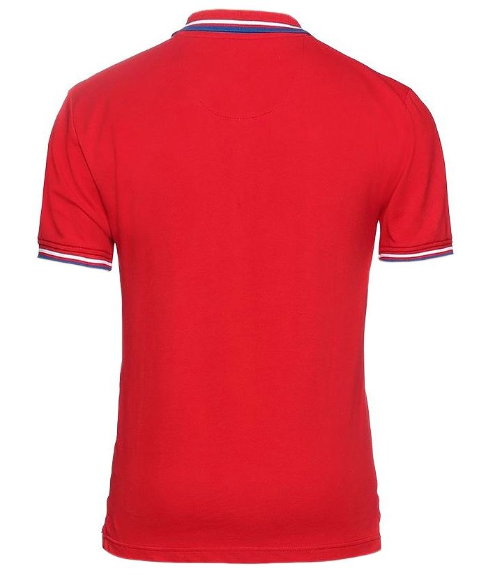 Fred Mello "Red Cotton Men Polo Shirt"