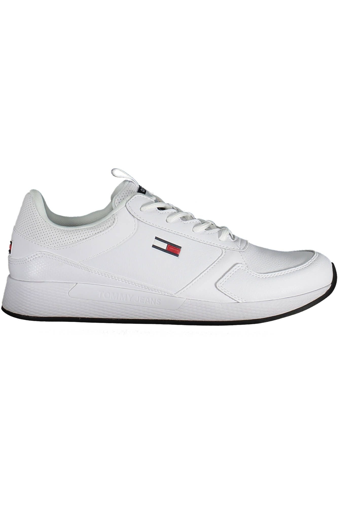 Tommy Hilfiger Elegant White Sneakers with Contrasting Details