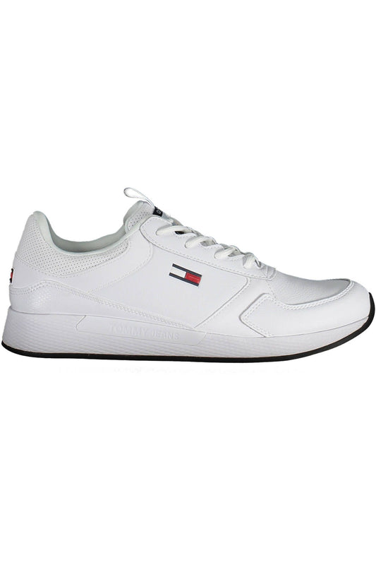 Tommy Hilfiger White Polyester Men Sneaker