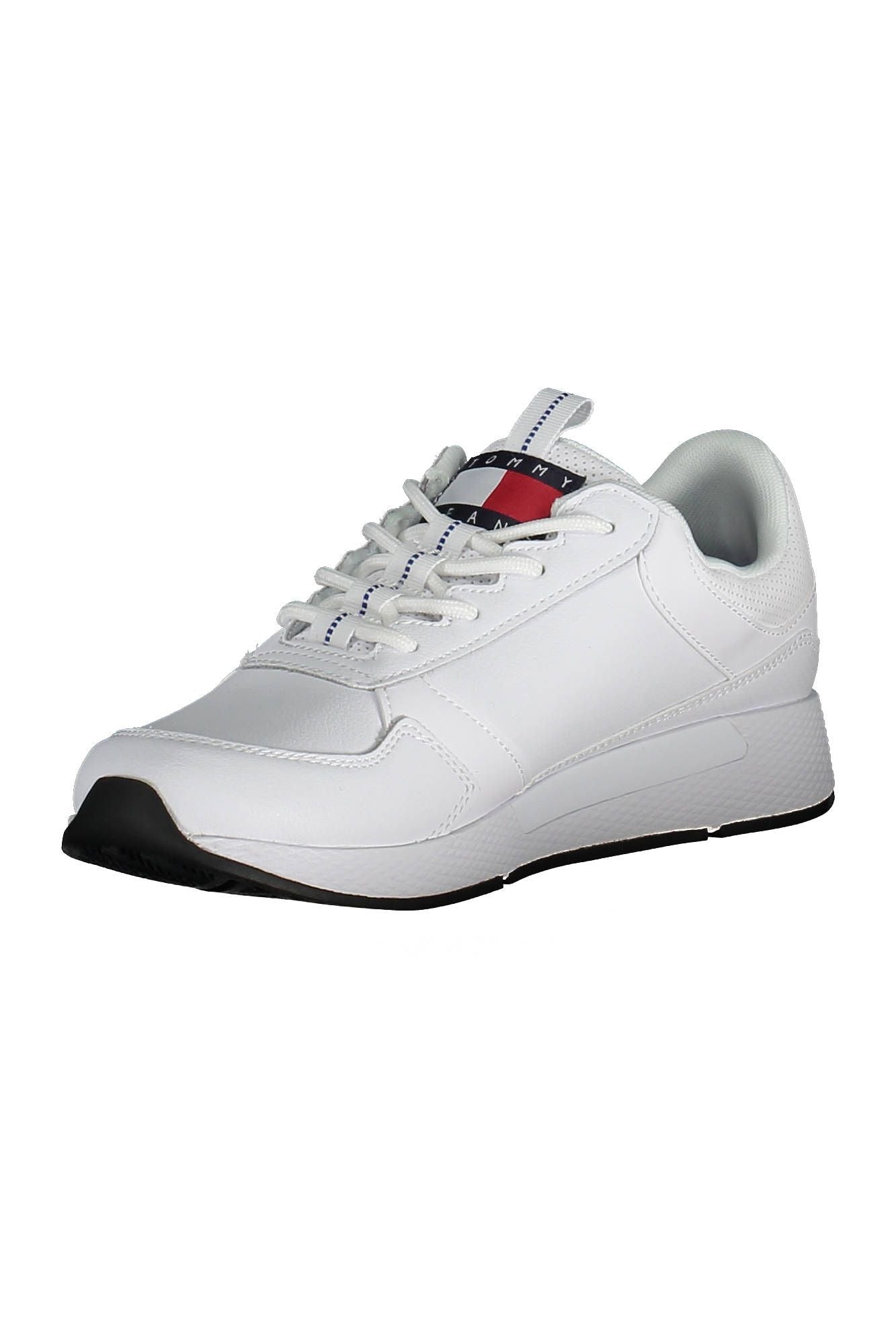 Tommy Hilfiger Elegant White Sneakers with Contrasting Details