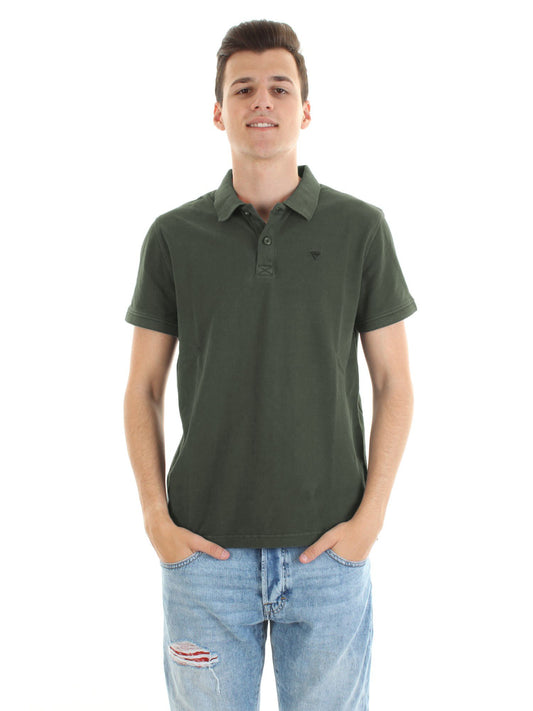 Fred Mello Vintage Green Pique Polo Shirt