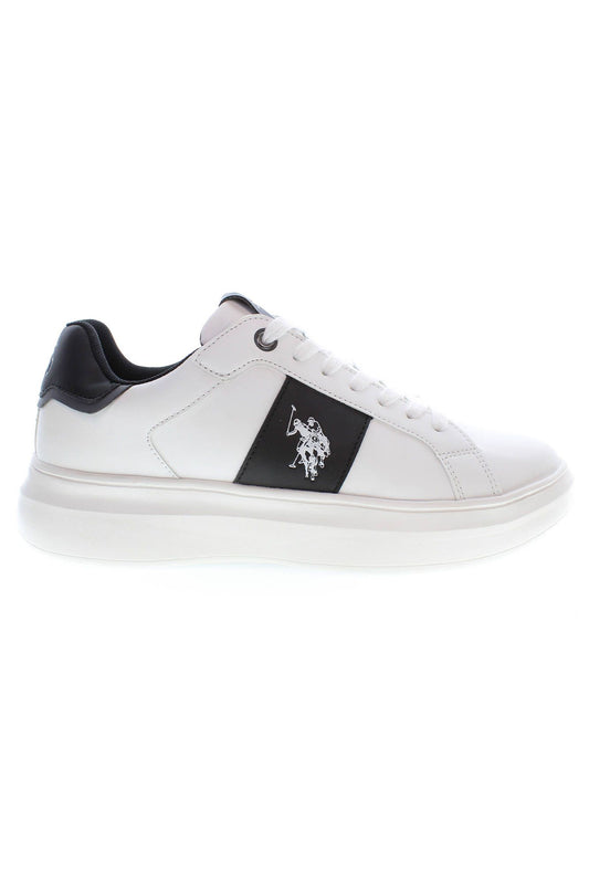 U.S. POLO ASSN. White Polyester Men Sneaker