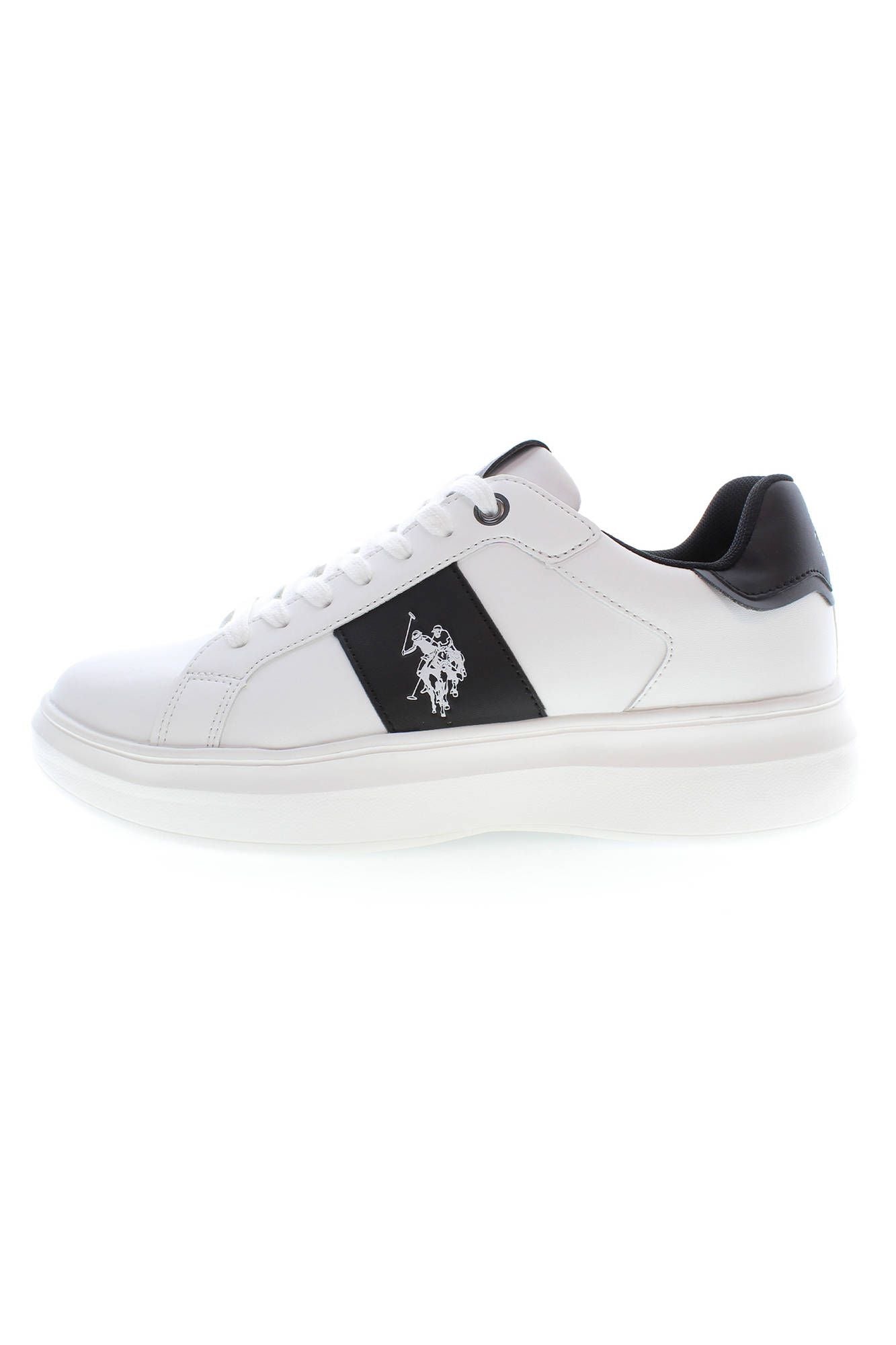 U.S. POLO ASSN. White Polyester Men Sneaker