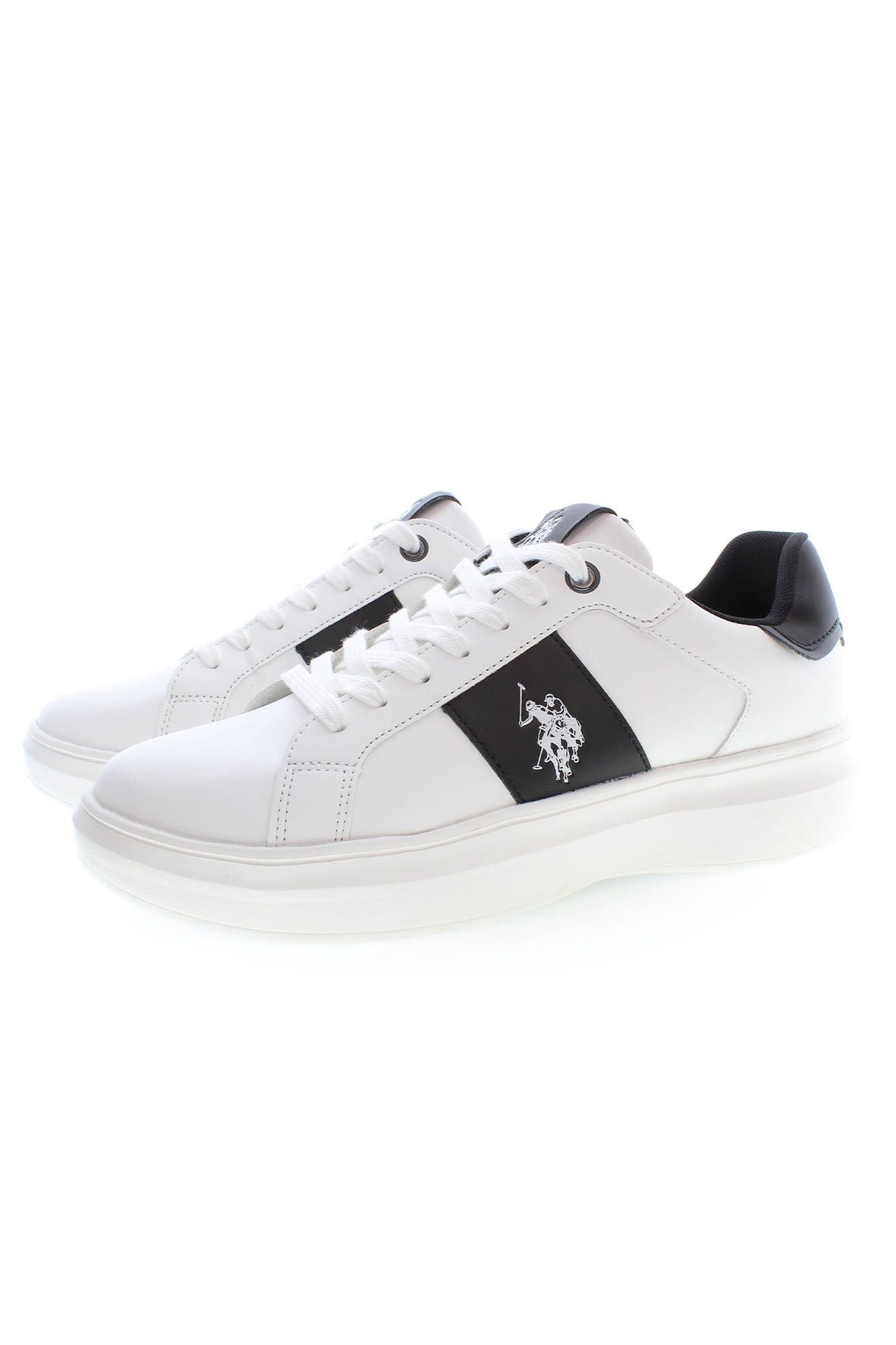 U.S. POLO ASSN. White Polyester Men Sneaker