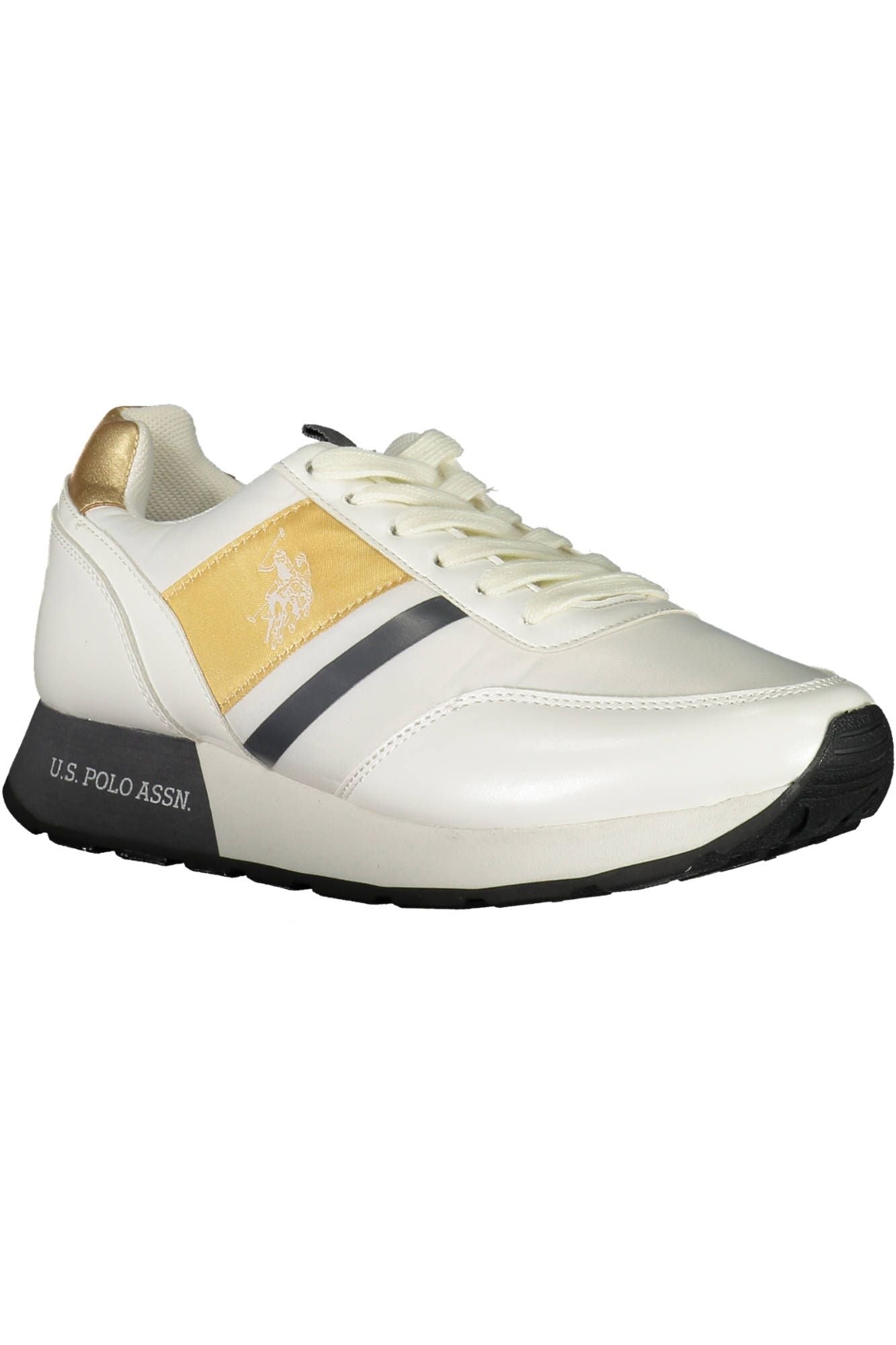 U.S. POLO ASSN. White Polyester Women Sneaker