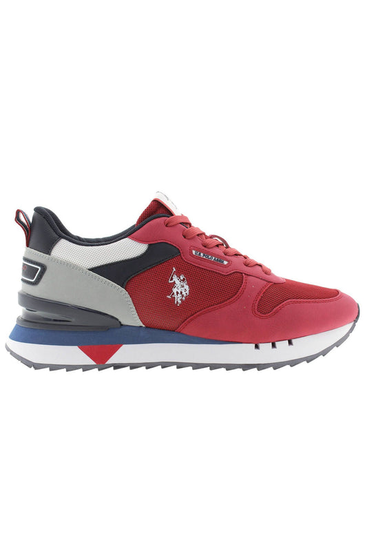 U.S. POLO ASSN. Elevate Your Game: Red Laced Sports Sneakers