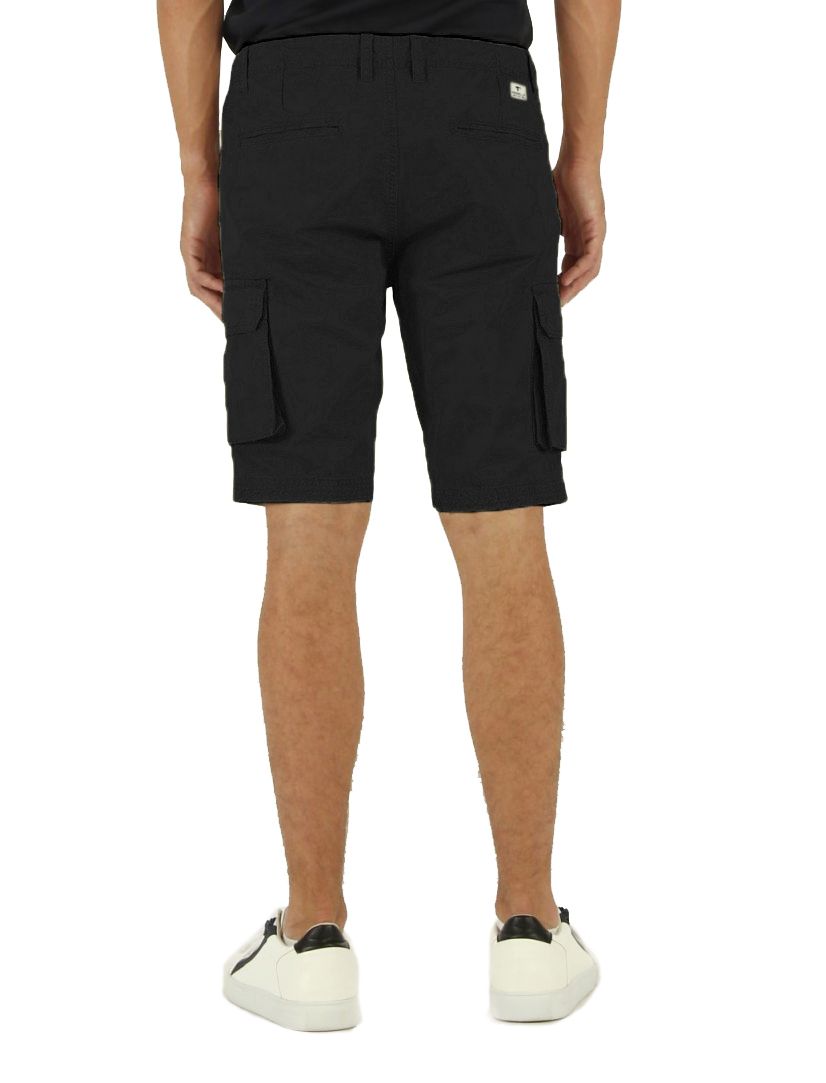 Fred Mello Black Cotton Men's Bermuda Shorts