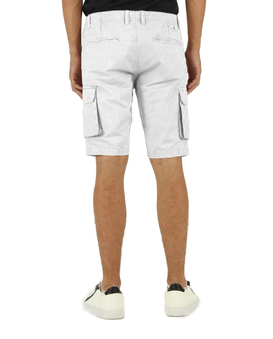 Fred Mello White Cotton Men's Bermuda Shorts