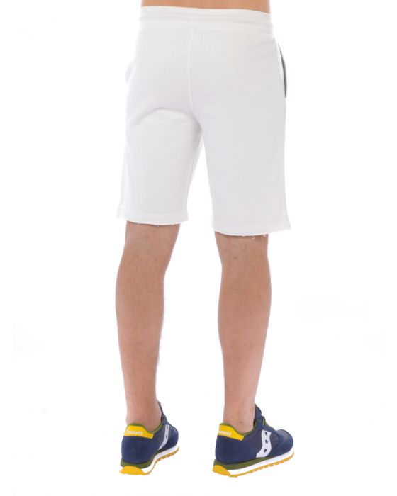 Fred Mello White Cotton Men Short