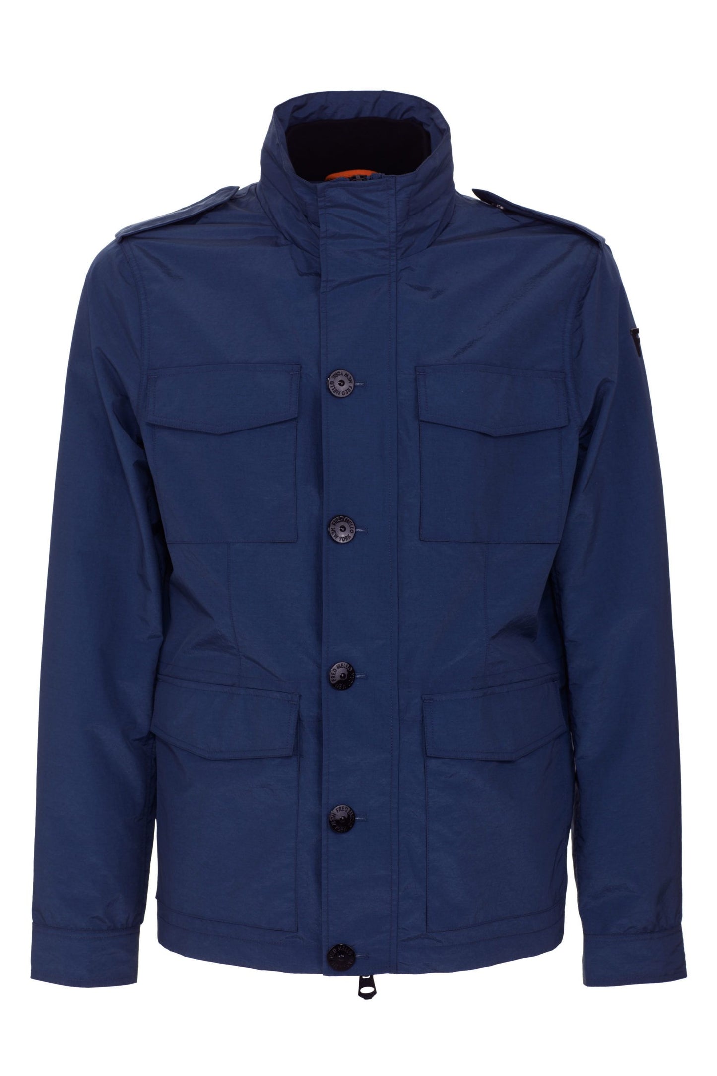 Fred Mello Blue Nylon Men Jacket