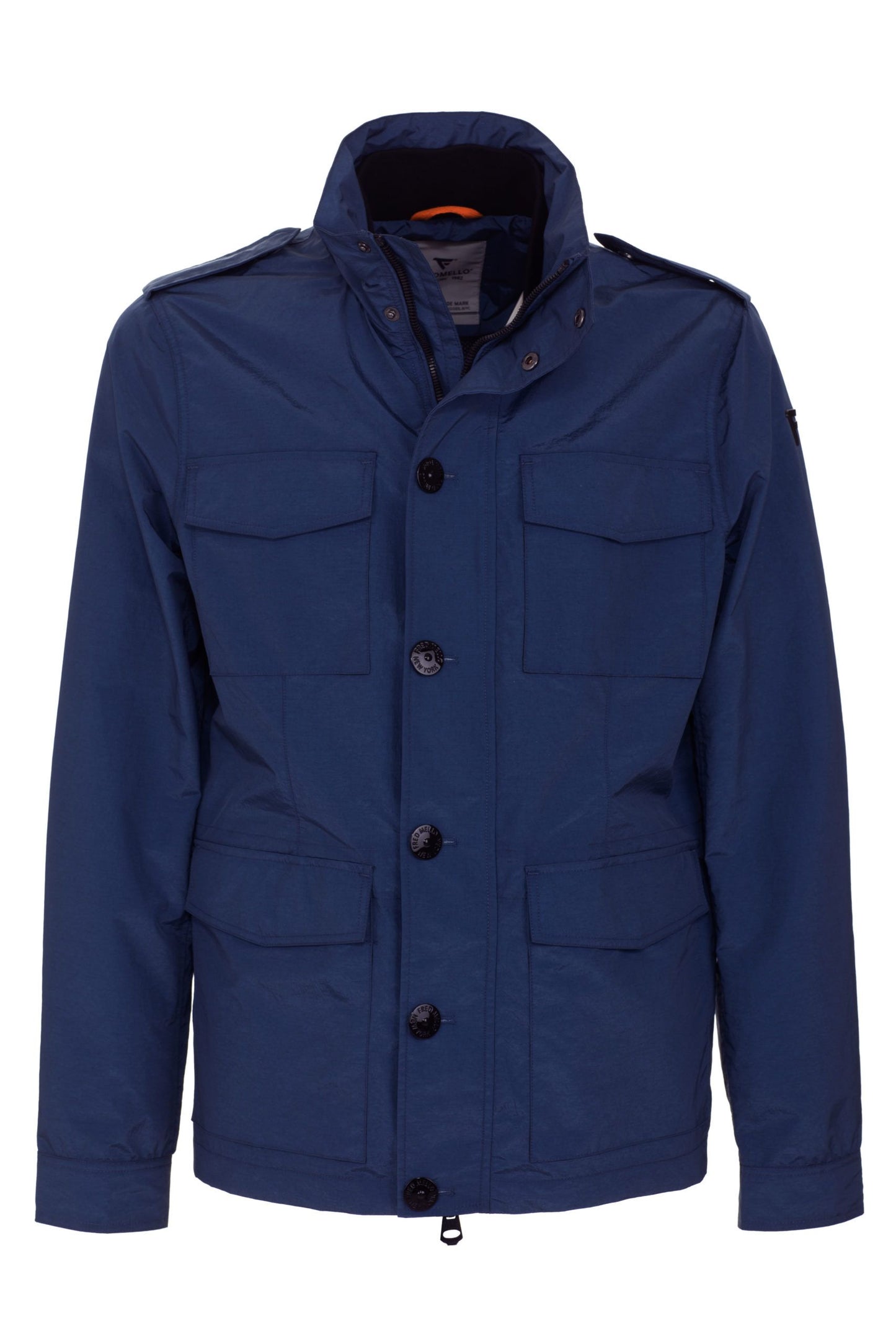 Fred Mello Blue Nylon Men Jacket