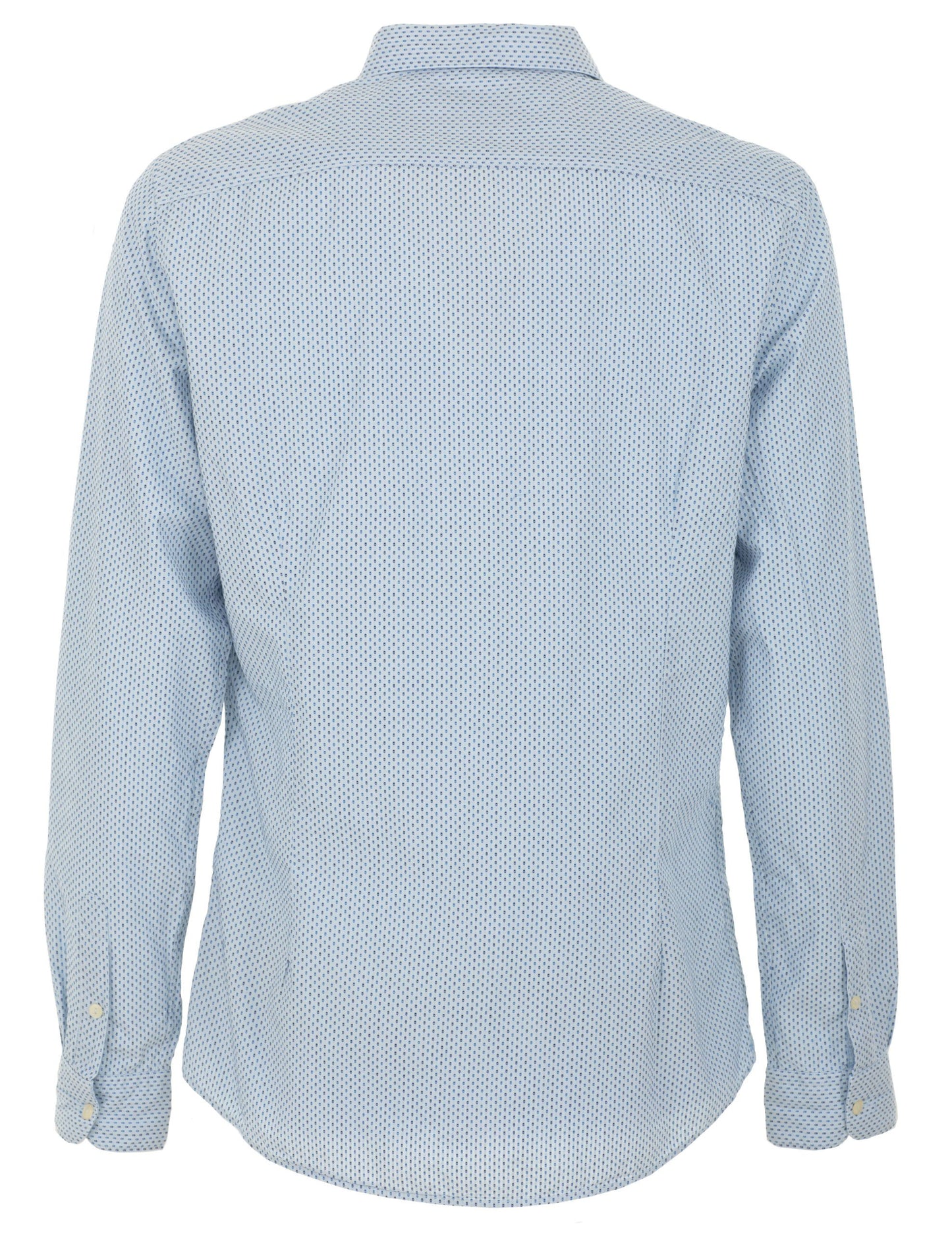 Fred Mello Light Blue Cotton Men Shirt