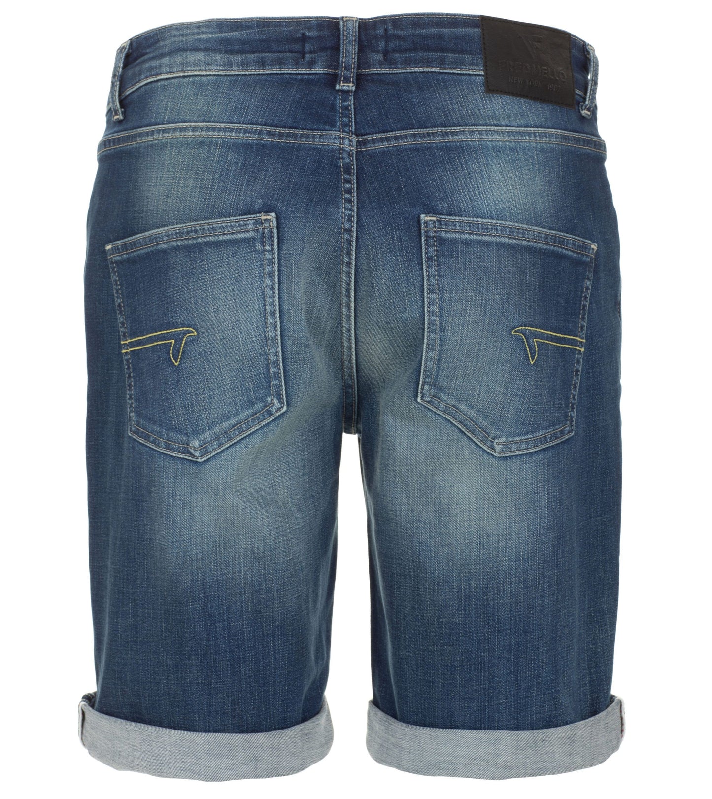 Fred Mello Blue Cotton Men Short