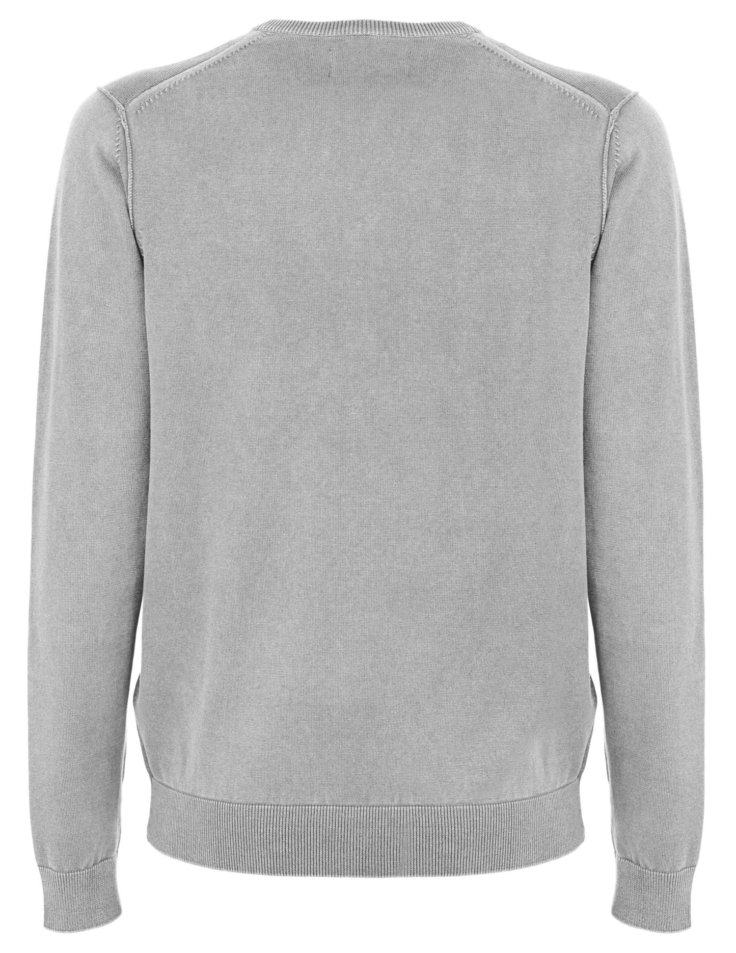 Fred Mello Gray Cotton Men Sweater