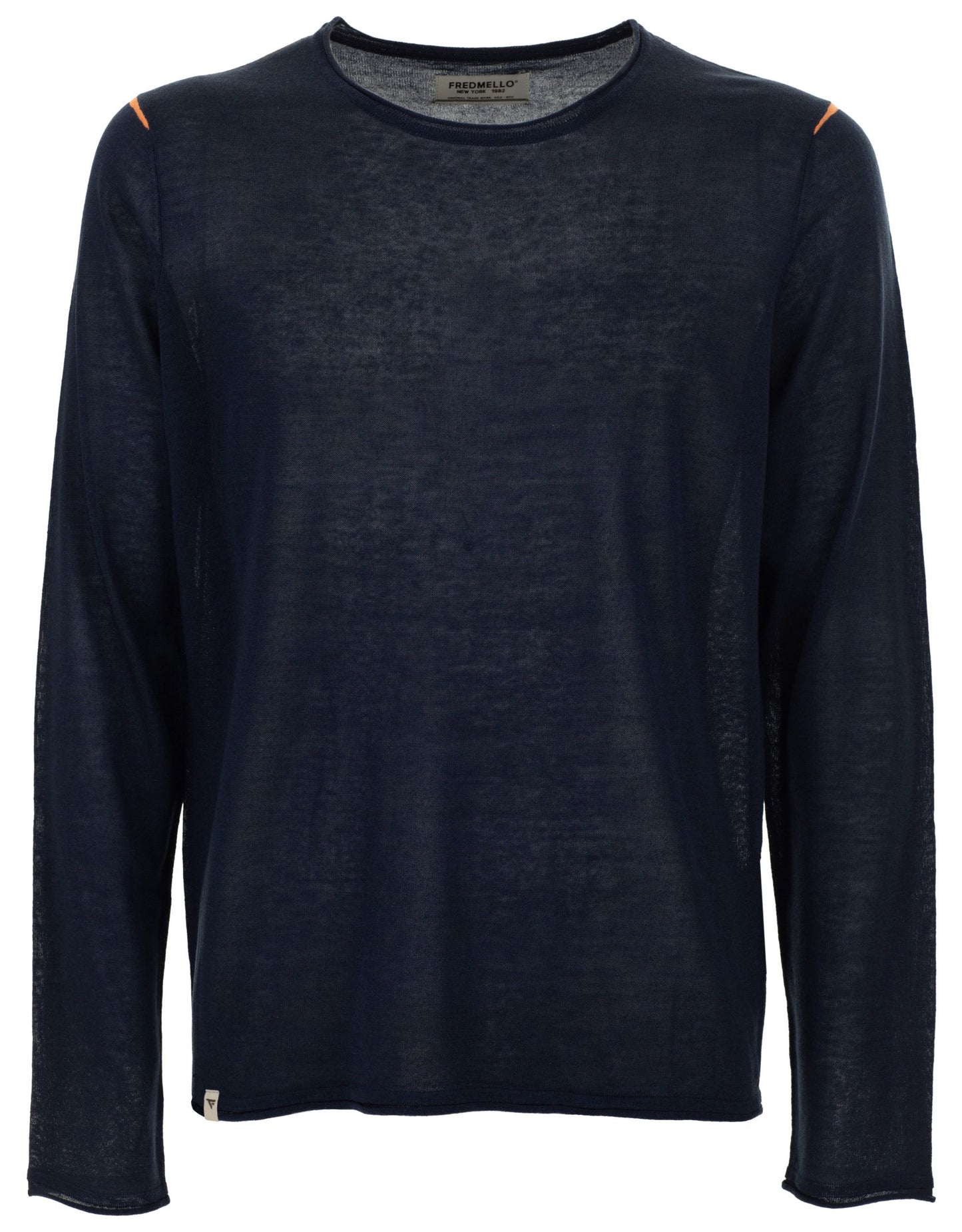 Fred Mello Blue Acrylic Men Sweater