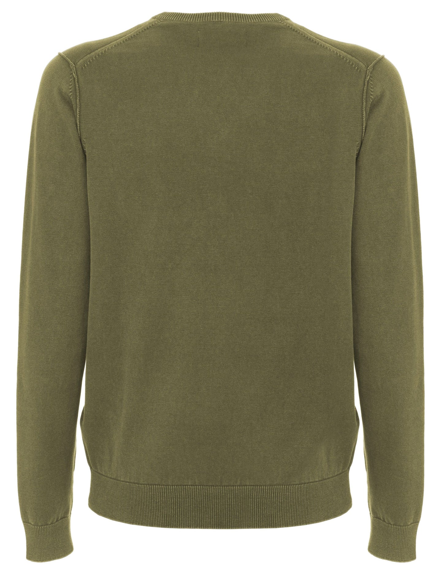 Fred Mello Vintage V-Neck Cotton Sweater - Green