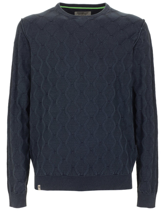 Fred Mello Black Cotton Men Sweater