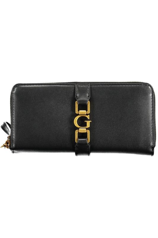 Guess Jeans Black Polyurethane Women Wallet