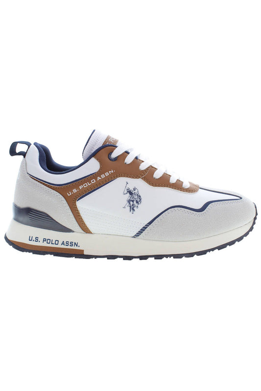 U.S. POLO ASSN. White Polyester Men Sneaker