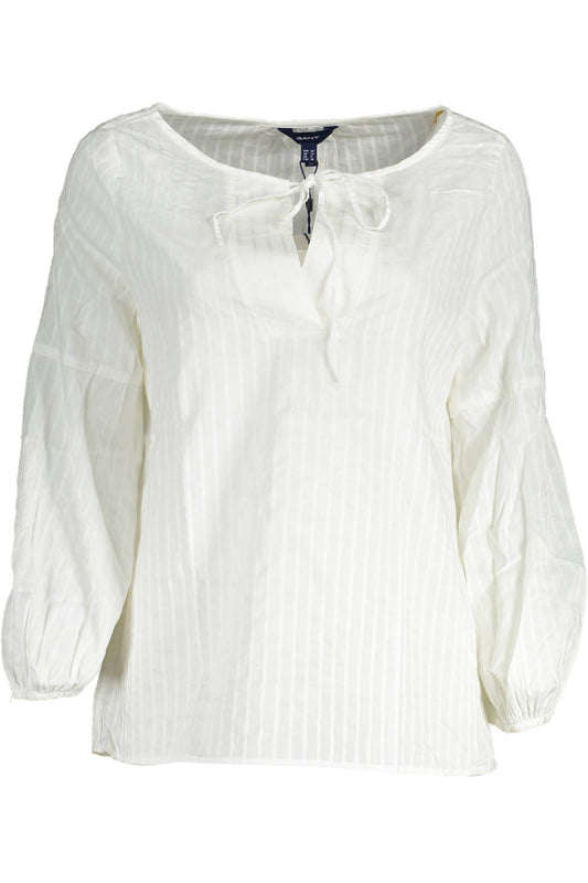 Gant White Cotton Women Sweater