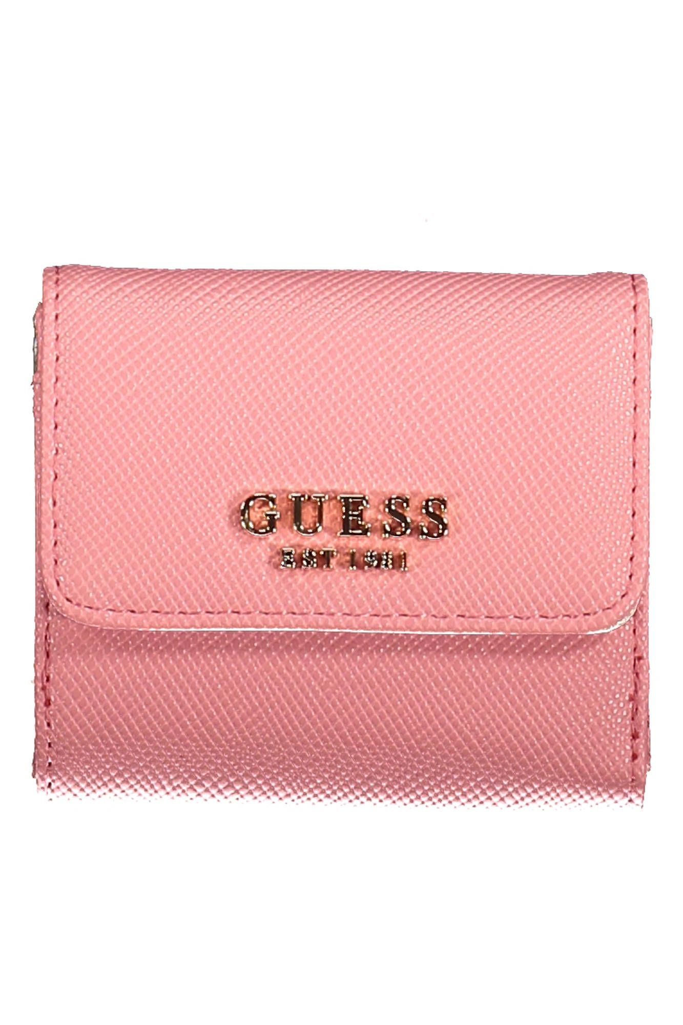 Guess Jeans Pink Polyurethane Women Wallet