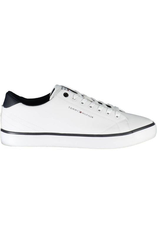 Tommy Hilfiger White Leather Men Sneaker