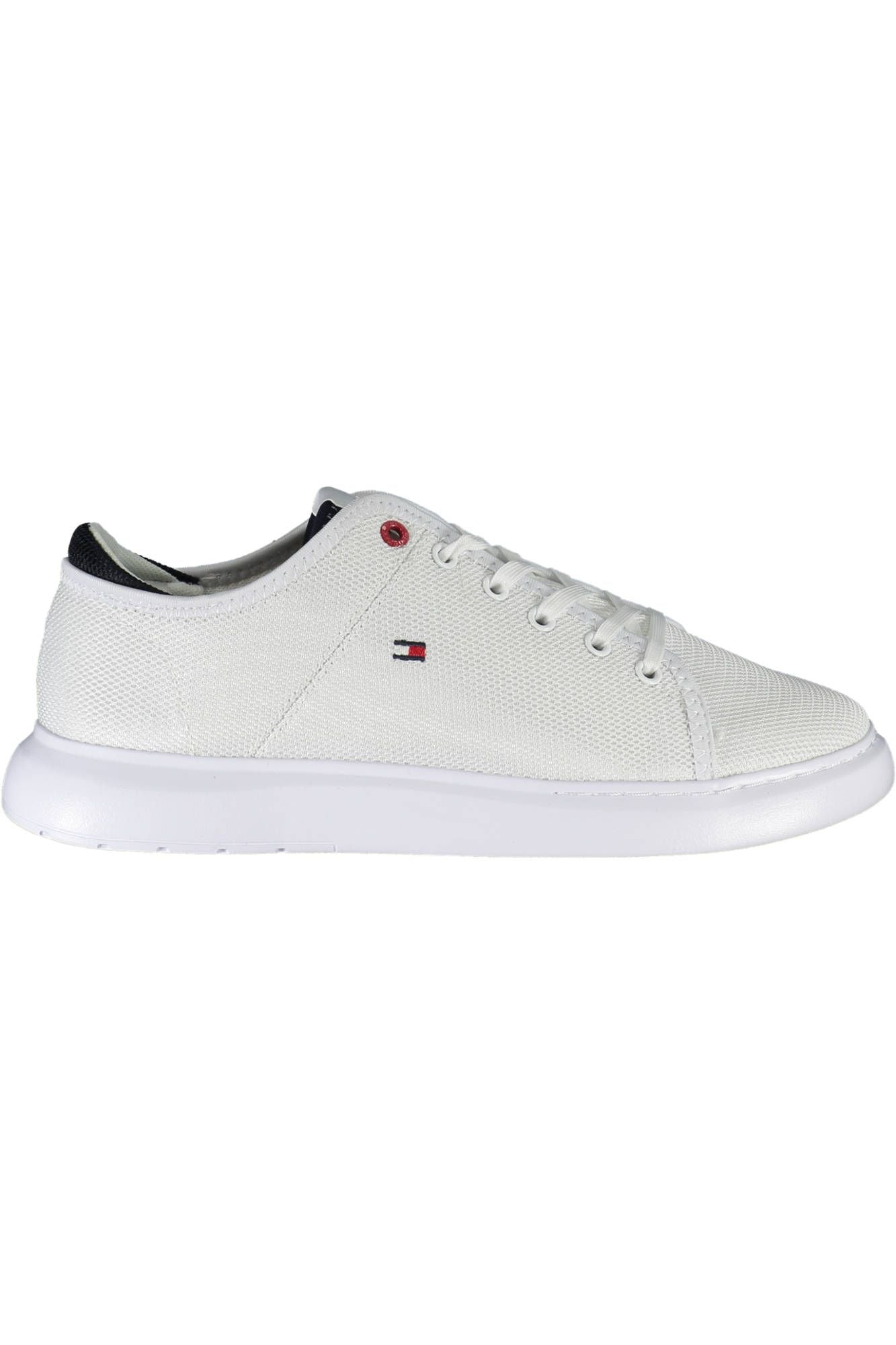 Tommy Hilfiger Eco-Conscious White Sports Sneakers with Logo Detail