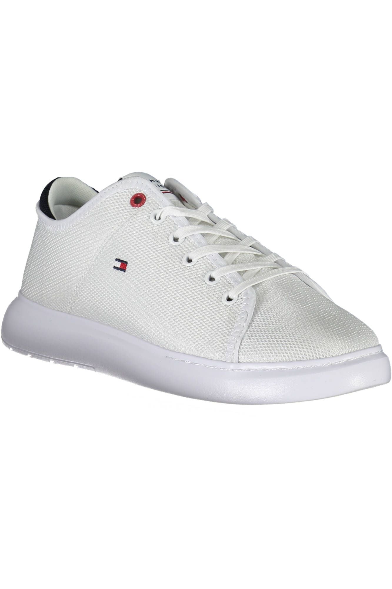 Tommy Hilfiger Eco-Conscious White Sports Sneakers with Logo Detail